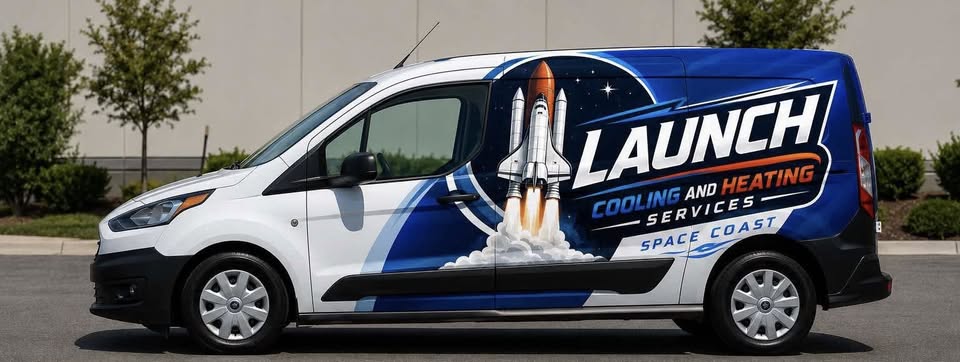 Launch Cooling and Heating Services van